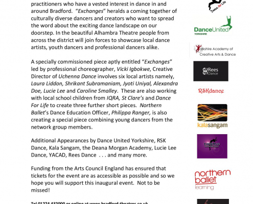 EXCHANGES DANCE PLATFORM AT ALHAMBRA THEATRE